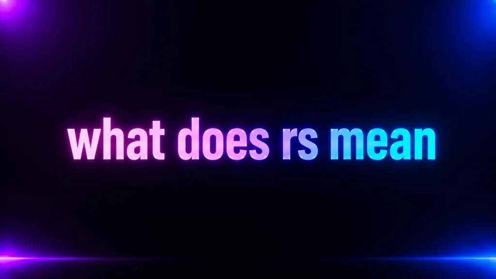What Does RS Mean? RS Meaning in Text, TikTok, and Social Media Explained