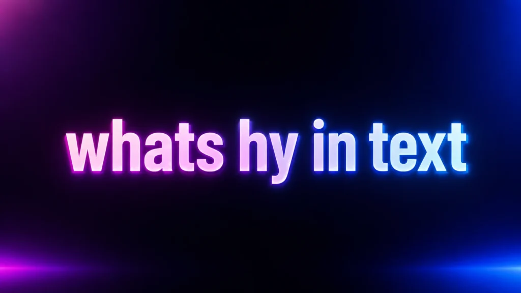 What’s HY in Text? Meaning, Examples, Tone, and How to Reply